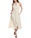 Maison Maar Linen-blend Midi Dress