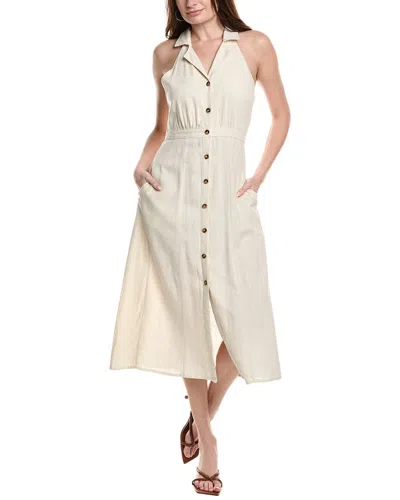 Maison Maar Linen-blend Midi Dress
