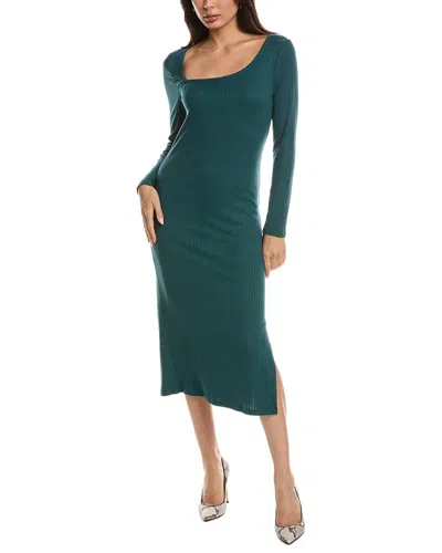 Maison Maar Long Sleeve Midi Dress In Green