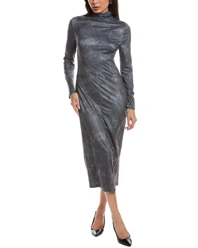 Maison Maar Long Sleeve Midi Dress In Multi