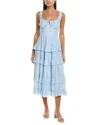 Maison Maar Maxi Dress In Blue