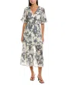 Maison Maar Midi Dress In White