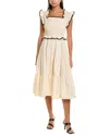 Maison Maar Midi Dress In Neutral