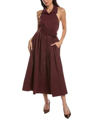 Maison Maar Sleeveless Maxi Dress In Burgundy