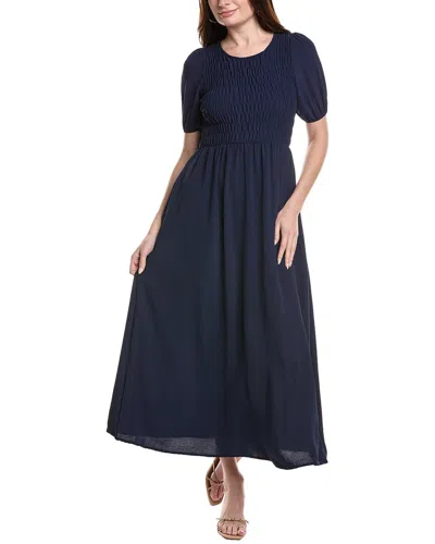 MAISON MAAR SMOCKED MIDI DRESS