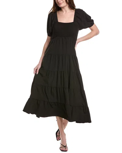MAISON MAAR TIERED MIDI DRESS