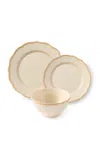 Maison Madison Colette Set-of-twelve Plate And Bowl Set In White