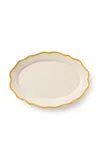 Maison Madison Giovanna Oval Platter In Yellow