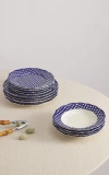 Maison Madison Home Beatrix 12 Piece Set With Pasta Bowl In Blue/cream