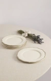 Maison Madison Home Dinner Plate Set Of 4 In White
