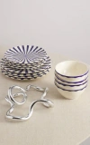 Maison Madison Home Mafalda 12 Piece Set With Cereal Bowl In Blue/cream