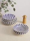 Maison Madison Home Mafalda 12 Piece Set With Pasta Bowl In Blue/checkered