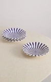 Maison Madison Home Mafalda 9,2'' Pasta Bowl Set Of 4 In Blue/cream