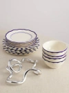 Maison Madison Home Mix And Match 12 Piece Set With Cereal Bowl In Starburst/solid/solid