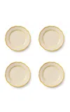 Maison Madison Set-of-four Giovanna Side Plate In Yellow