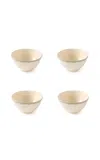 Maison Madison Set-of-four Sylvia Cereal Bowls In White