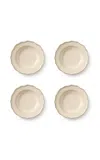 Maison Madison Set-of-four Sylvia Pasta Bowls In Neutral
