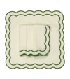 Maison Margaux Set Of 4 Apple Napkins In Green