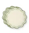 Maison Margaux Set Of 4 Apple Placemats In Green
