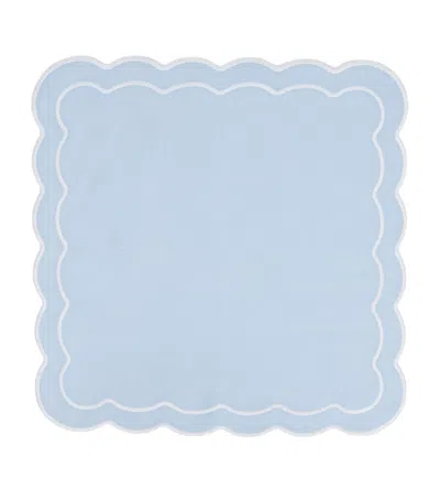 Maison Margaux Set Of 4 Bella Blue Napkins