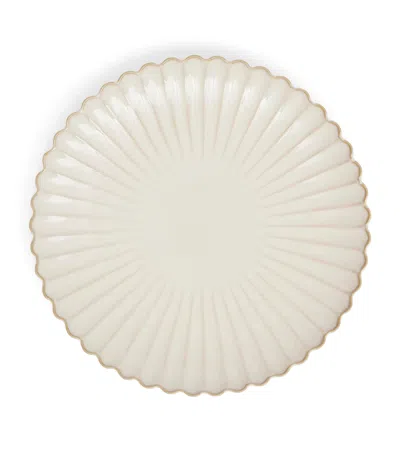 Maison Margaux Set Of 4 Shell Dinner Plates In White