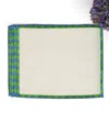 Maison Margaux Set Of 4 X Christopher Farr Cloth Placemats (45cm X 36cm) In Multi