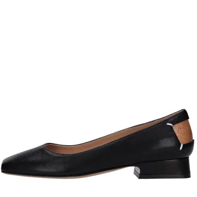 Maison-margela Maison Margela Flat Shoes Black In Nero Scuri