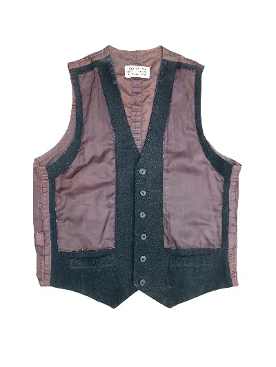 Pre-owned Maison Margiela 0 10 Vintage Artisanal Vest In Brown
