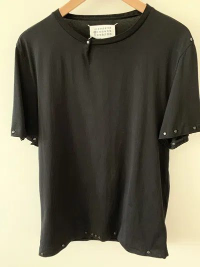Pre-owned Maison Margiela 10 Line Studded T-shirt In Black