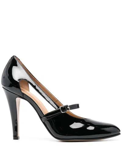 Maison Margiela Patent Leather Cut-out Pump In Black