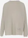 Maison Margiela Cotton Sweatshirt With Print In Gray