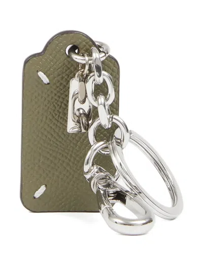 Maison Margiela ダブルタグ キーホルダー In Metallic