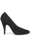 Maison Margiela Tabi 110mm Rhinestone-embellished Pumps In Black