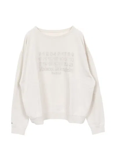 Pre-owned Maison Margiela 2000s Logo-embroidered Sweatshirt In Grey