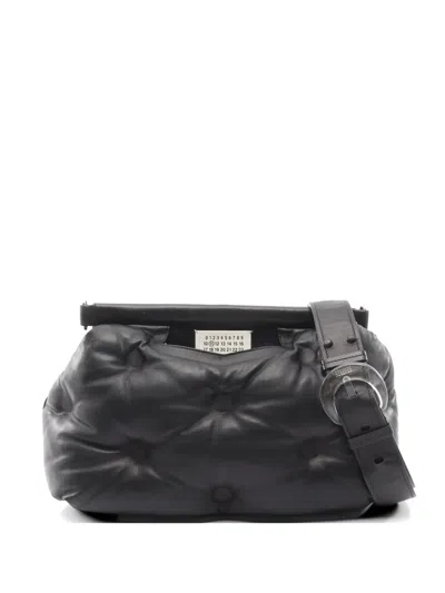Pre-owned Maison Margiela 2000s Medium Glam Slam Shoulder Bag In Black