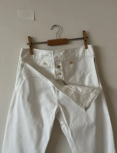 Pre-owned Maison Margiela 2001 Spring Summer Fisherman Trousers In White
