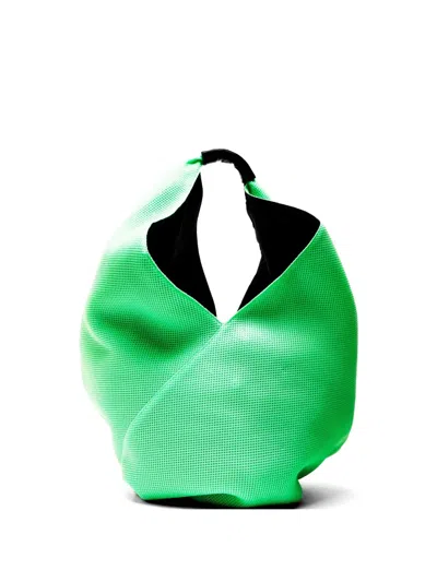 Pre-owned Maison Margiela 2010s Large Twist-detail Tote Bag In Green