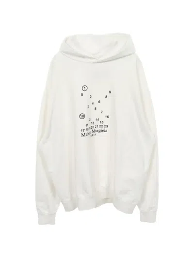 Pre-owned Maison Margiela 2010s Logo-print Hoodie In White