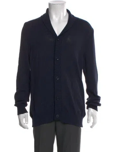 Pre-owned Maison Margiela 2011 Collar Cardigan In Blue