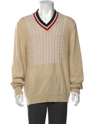 Pre-owned Maison Margiela 2011 Colorblock Pattern Pullover In Neutral