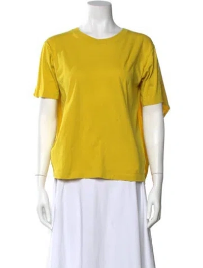 Pre-owned Maison Margiela 2012 Crew Neck T-shirt In Yellow