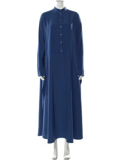 Pre-owned Maison Margiela 2012 Long Dress In Blue