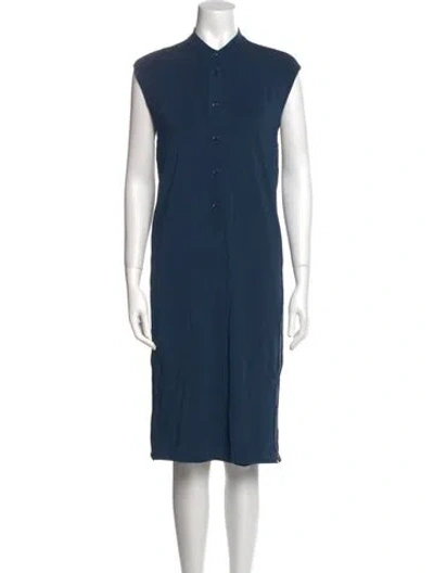 Pre-owned Maison Margiela 2012 Midi Length Dress In Blue
