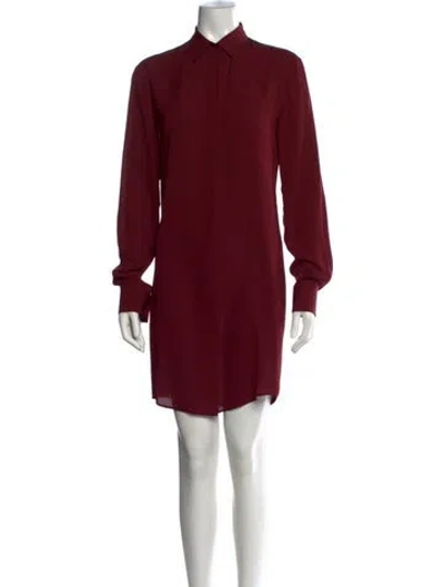 Pre-owned Maison Margiela 2012 Mini Dress In Burgundy