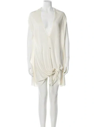 Pre-owned Maison Margiela 2012 Mini Dress In Neutral