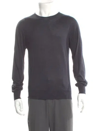 Pre-owned Maison Margiela 2012 Silk Pullover In Gray