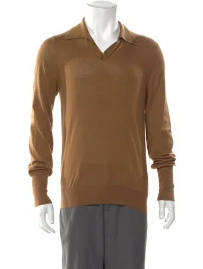 Pre-owned Maison Margiela 2013 Cashmere Polo Sweater In Neutral