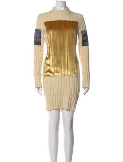 Pre-owned Maison Margiela 2013 Mini Dress W/ Tags In Neutral