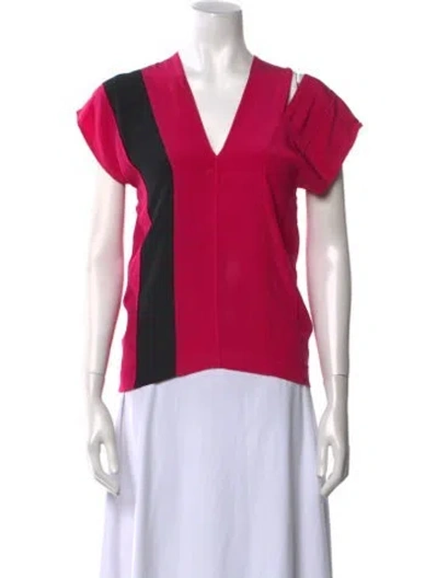 Pre-owned Maison Margiela 2013 Silk Blouse In Pink