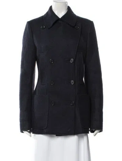 Pre-owned Maison Margiela 2013 Wool Peacoat In Blue
